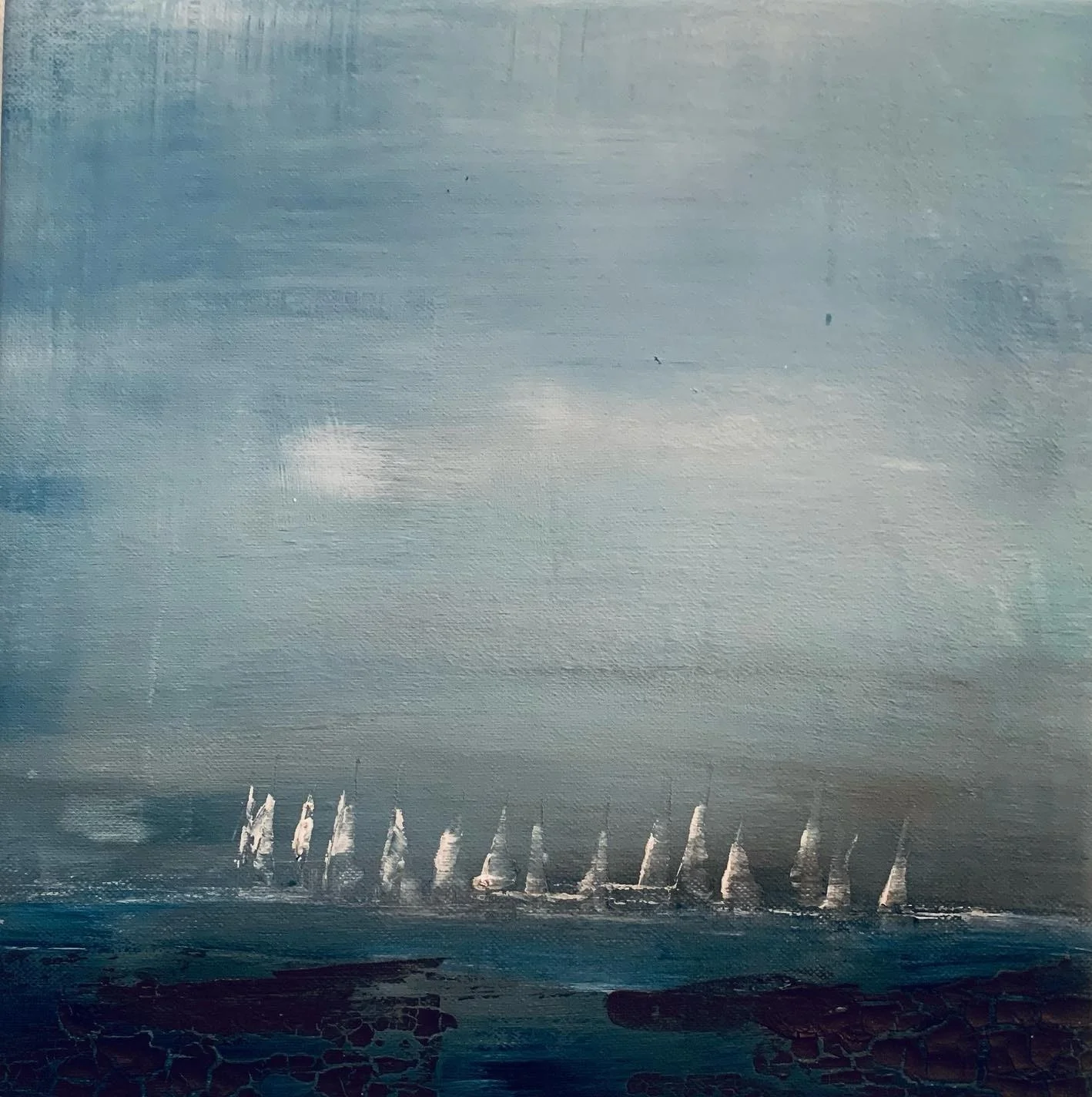 Akrylmålning Värmdö av Pia Jagerman