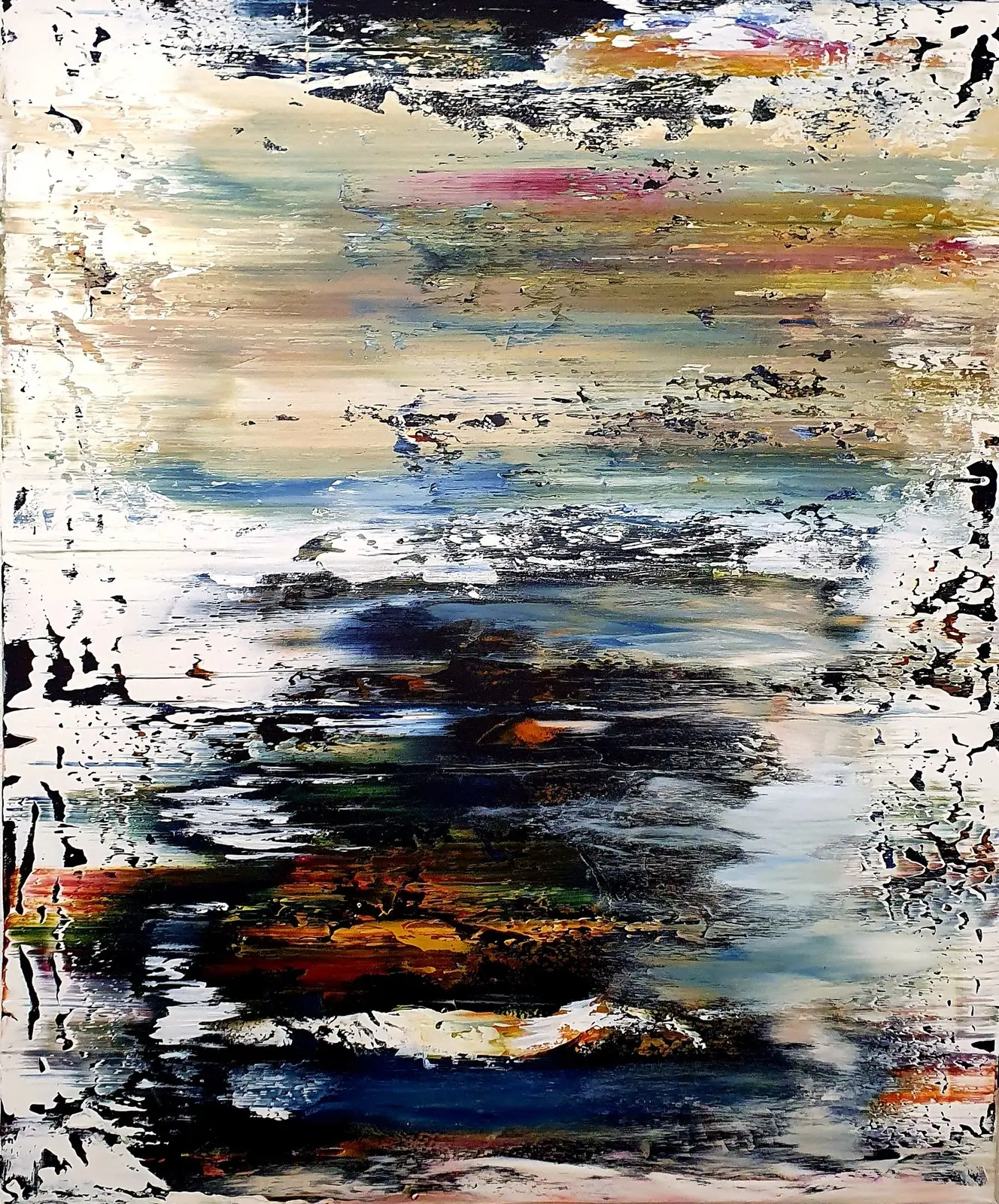 Akrylmålning Emotionscape II av Tobias Staaf