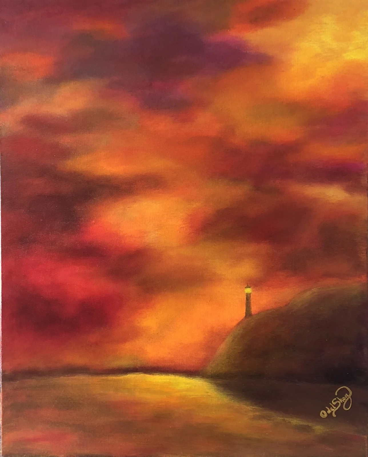 Akrylmålning av Susanne Odelskog