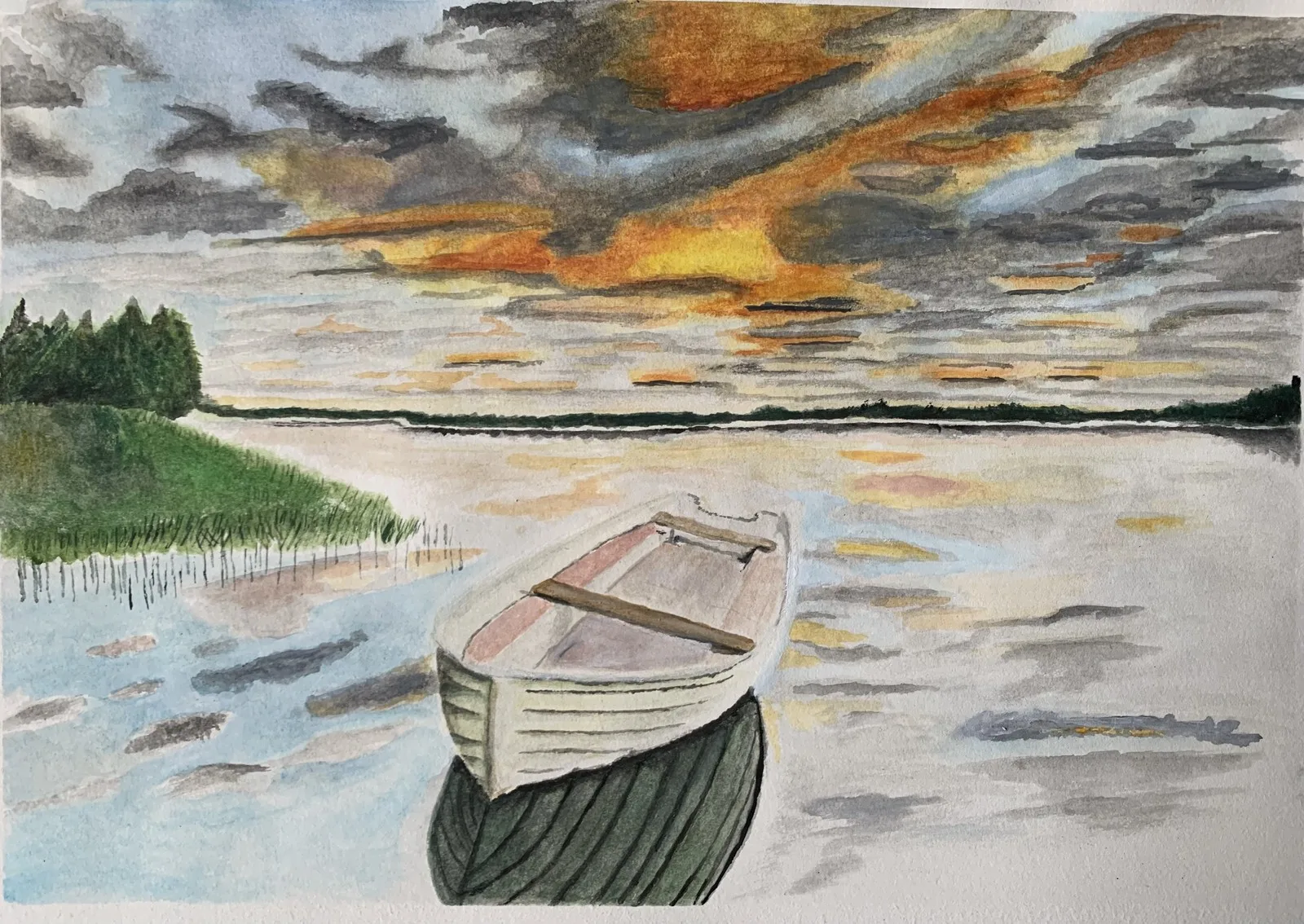 Akvarell Eka av Jonas Vahtera