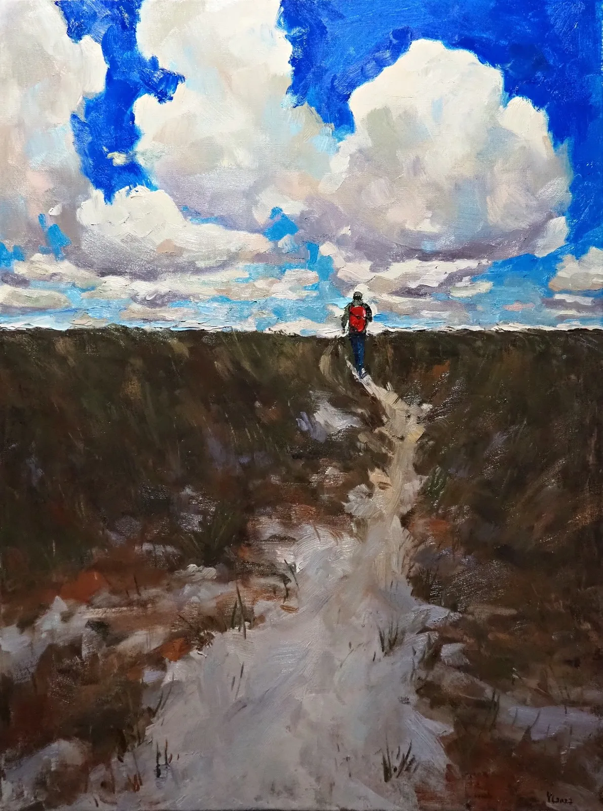 Oljemålning På vägen av Yuanyuan Liu