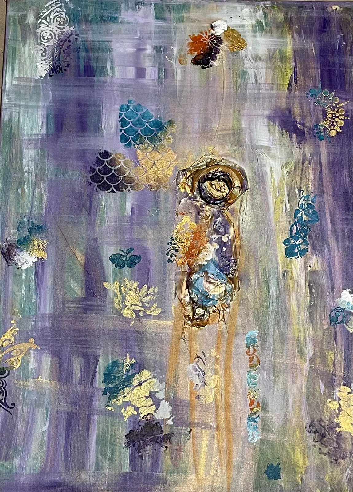 Akrylmålning Reborn av Helen von Bahr