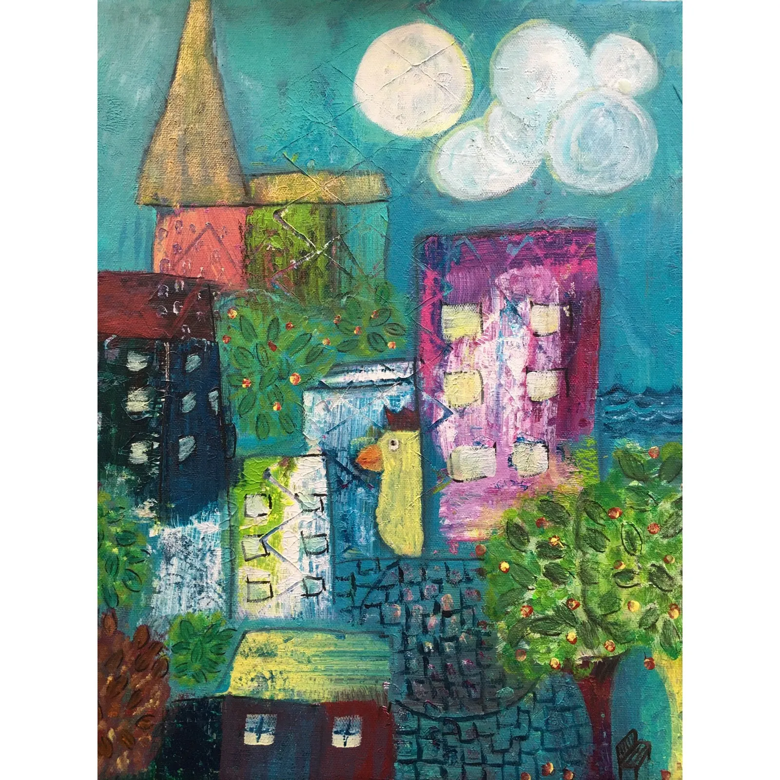 Akrylmålning Muralmålningen av Jeanette Gunnarsson