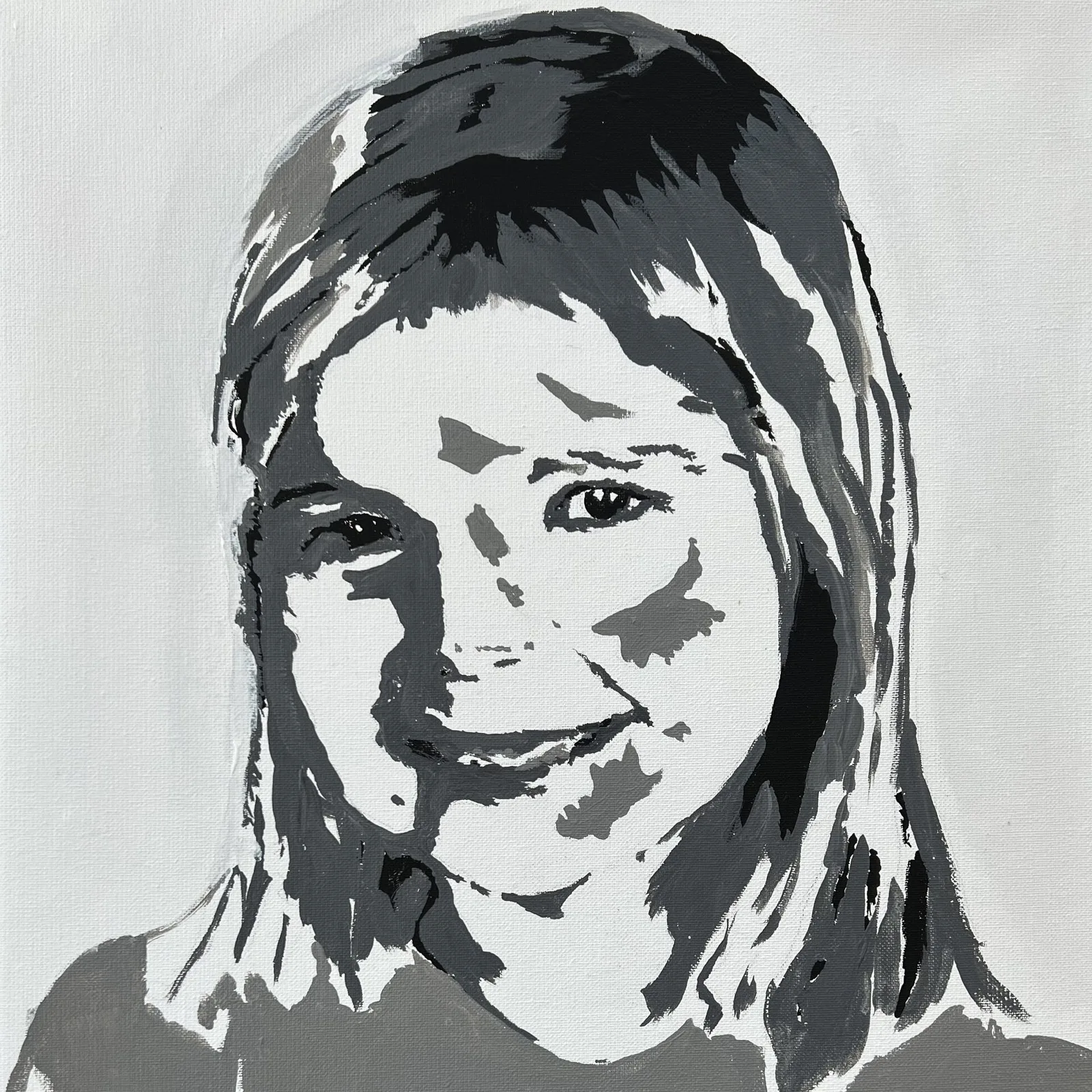 Akrylmålning FANNY av Catarina Hjort Tolstoy