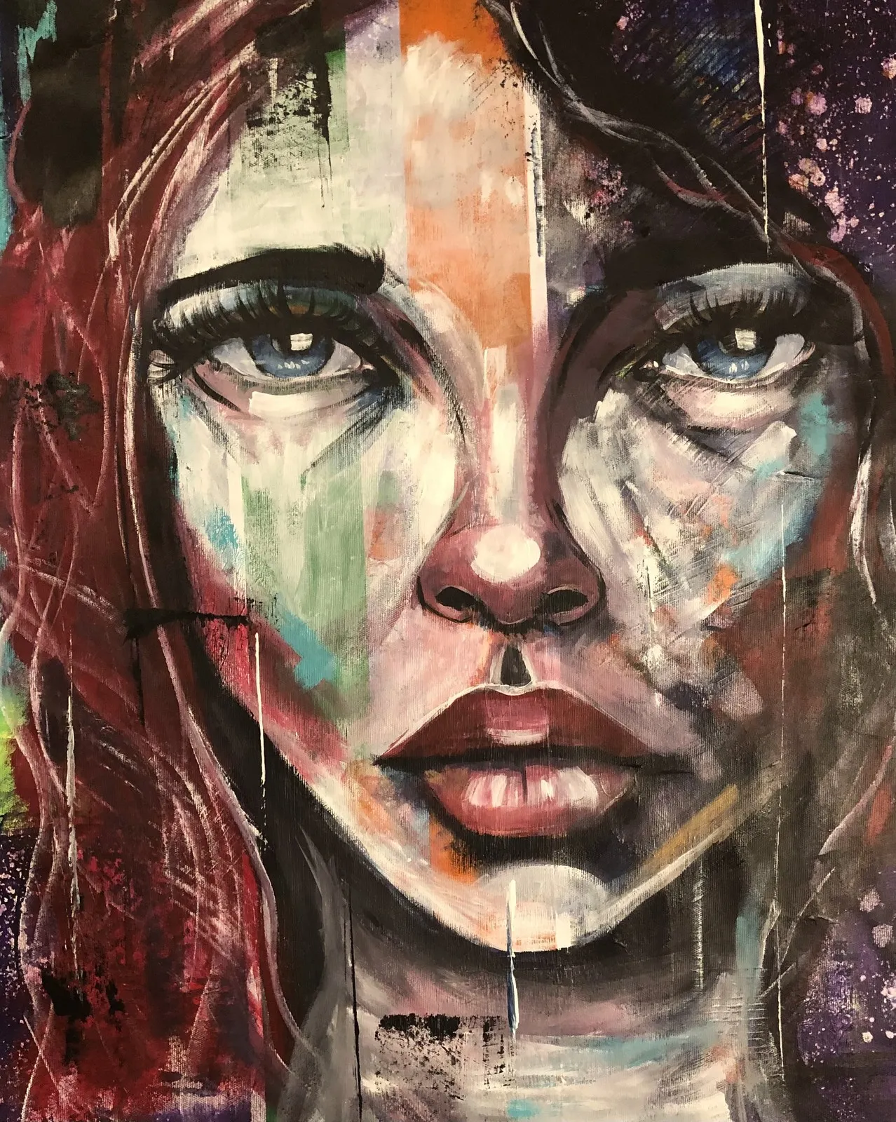 Akrylmålning av Janet Sandertoft