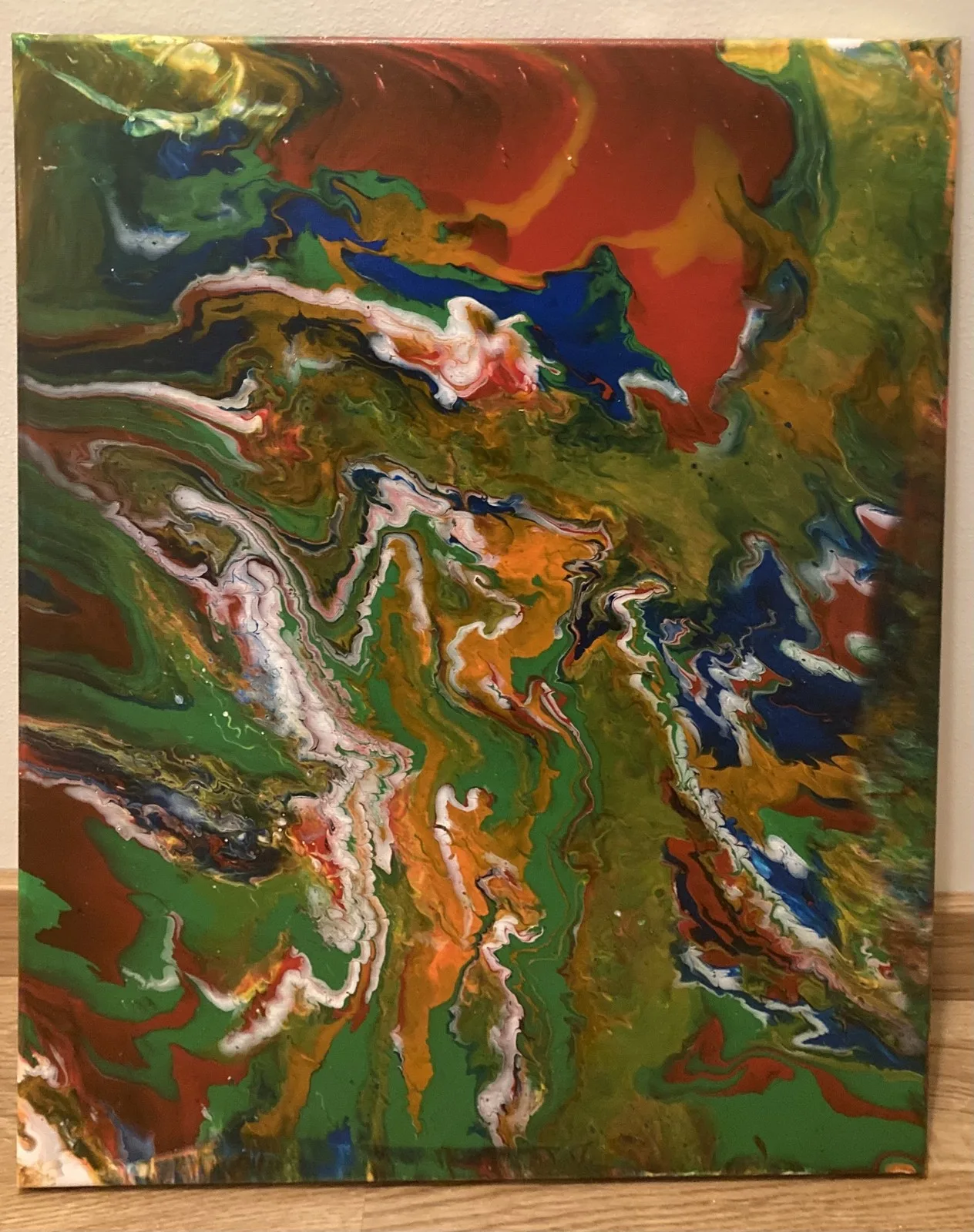 Akrylmålning Cirkus av Carl Adam Tillberg