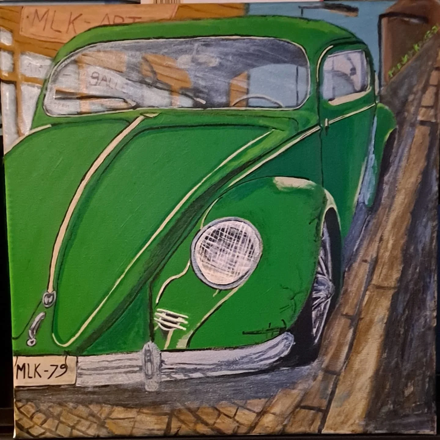 Akrylmålning Bubblan av MirreLinK.art