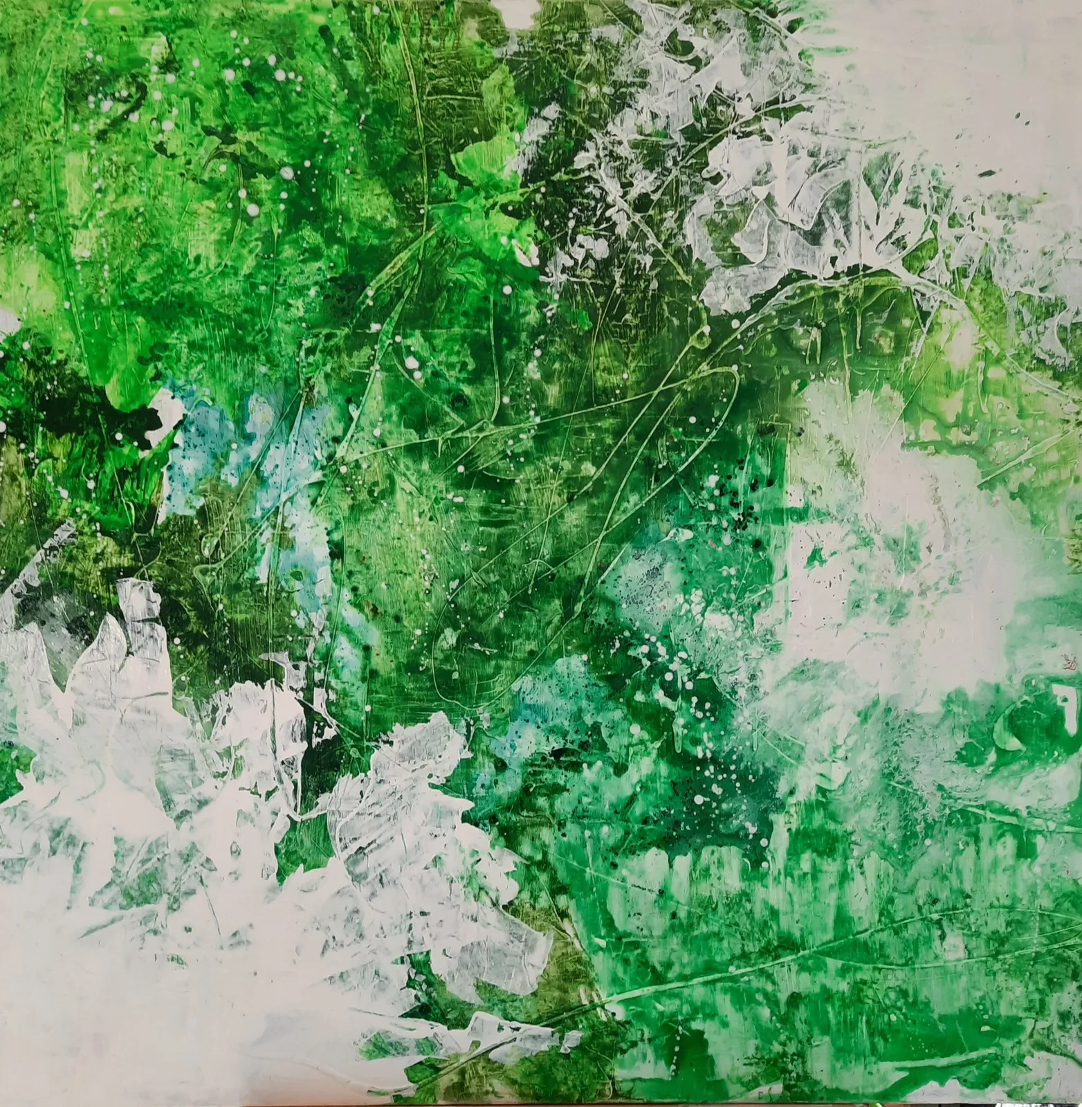 Akrylmålning Nr 333, Disconnected 2 av Fredrik Bülow