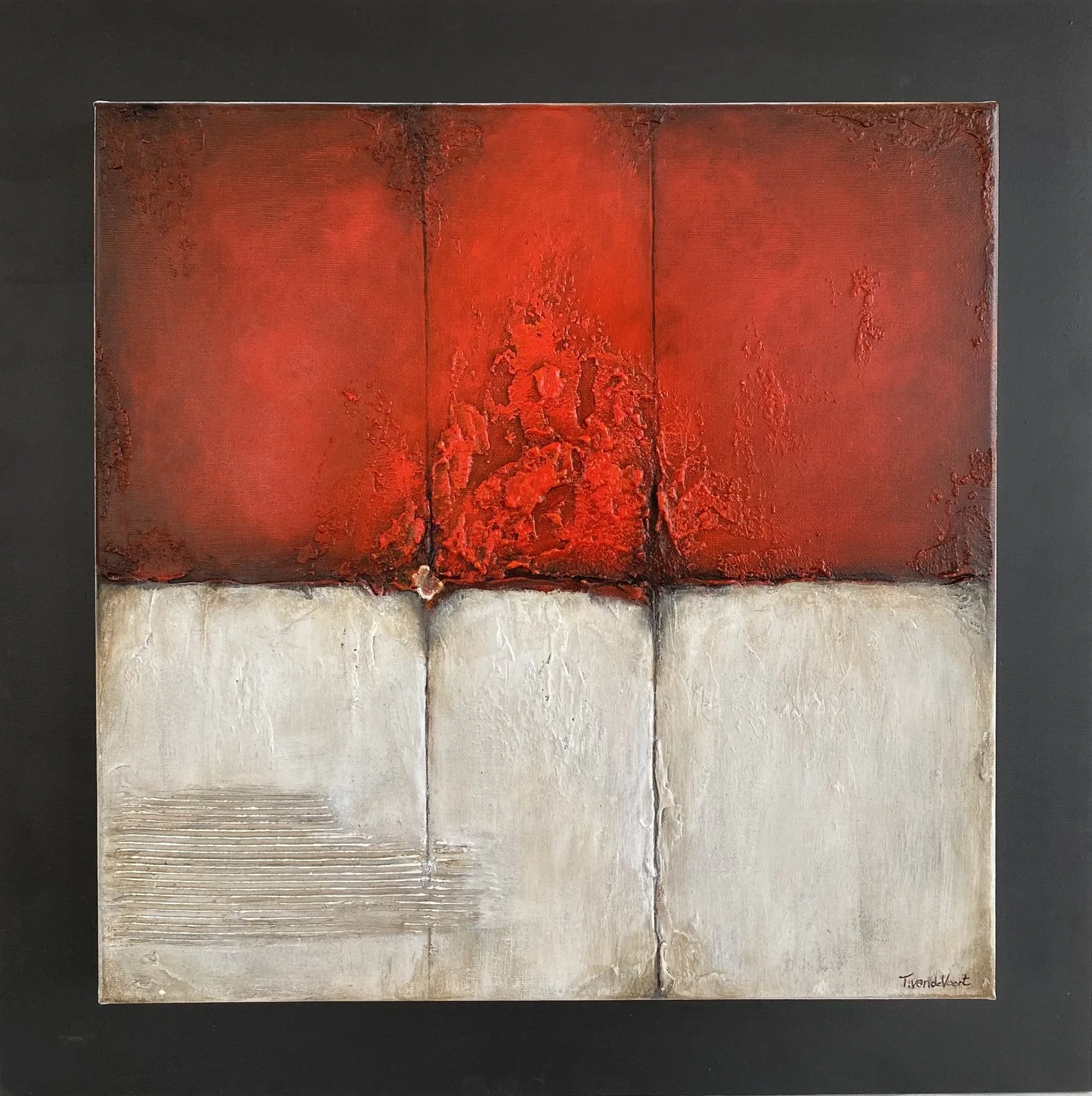 Akrylmålning Blushing 2 av Tone van de Voort