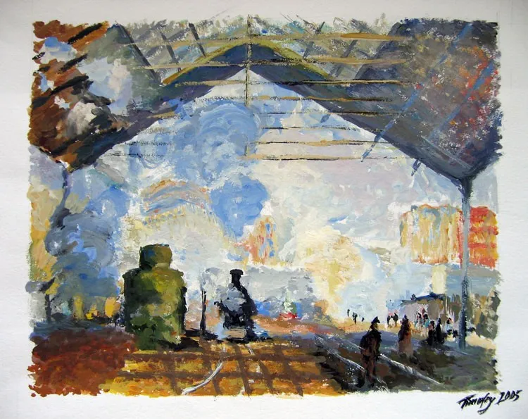 Studie av Claude Monet av Timofey Makoveychuk