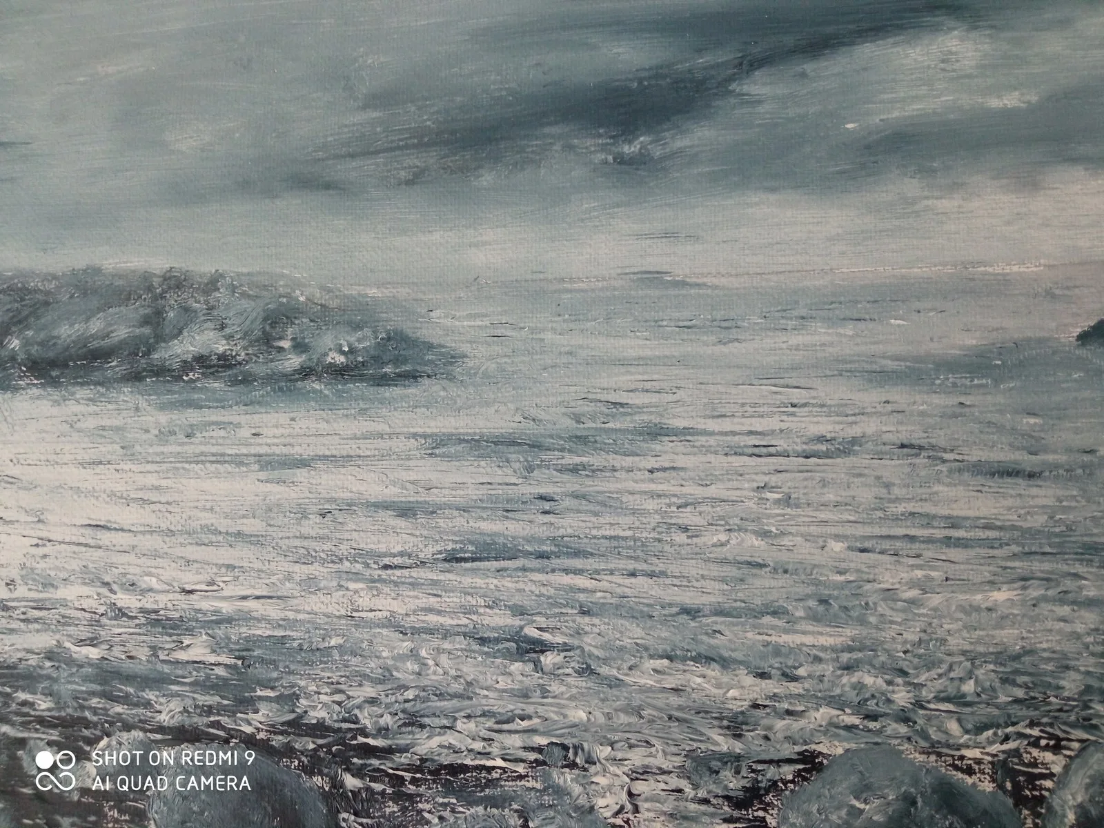 Oljemålning Kallt av Lars Olof Göran Olofsson