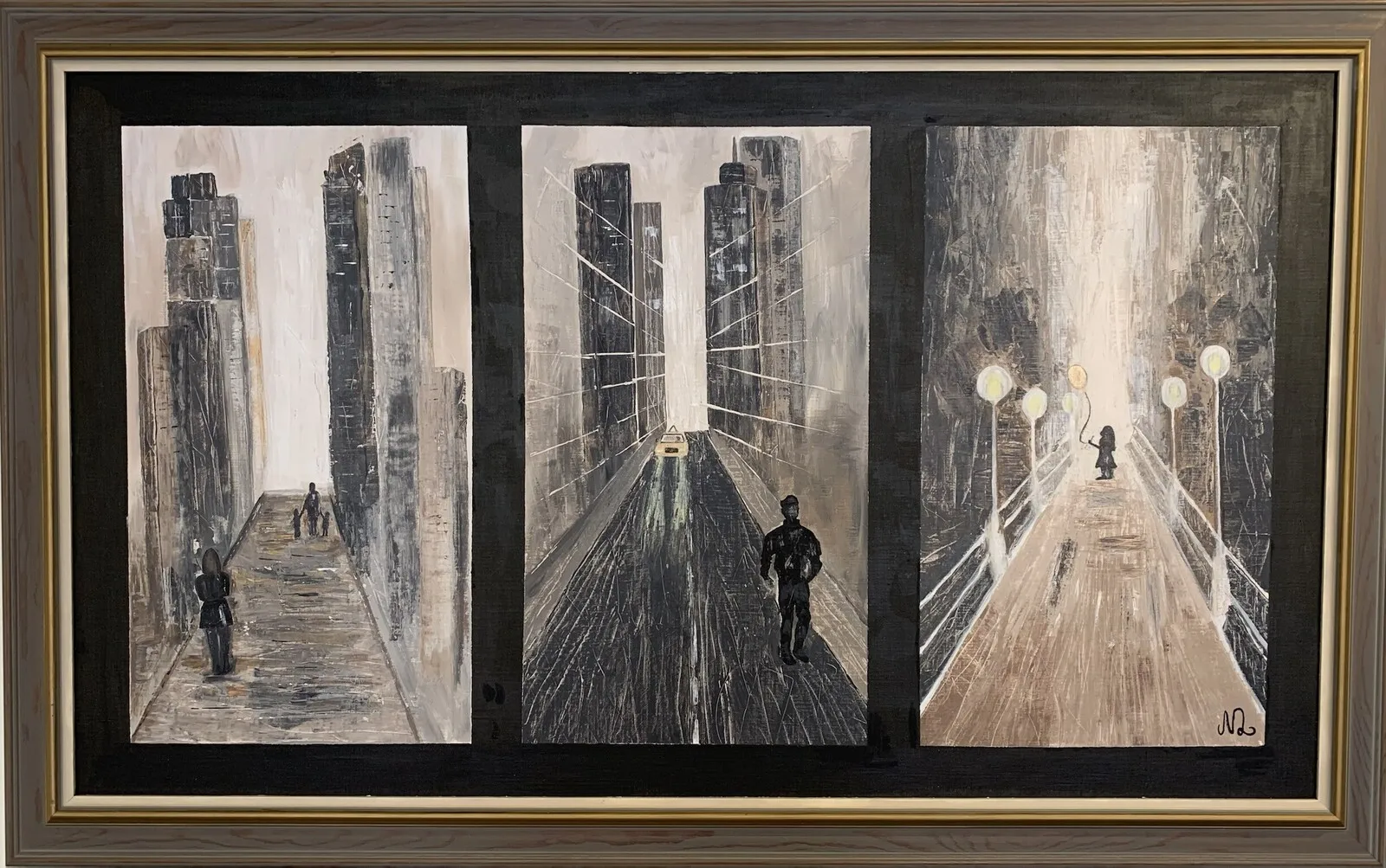 Akrylmålning Our journey av Nathalie Liljegren