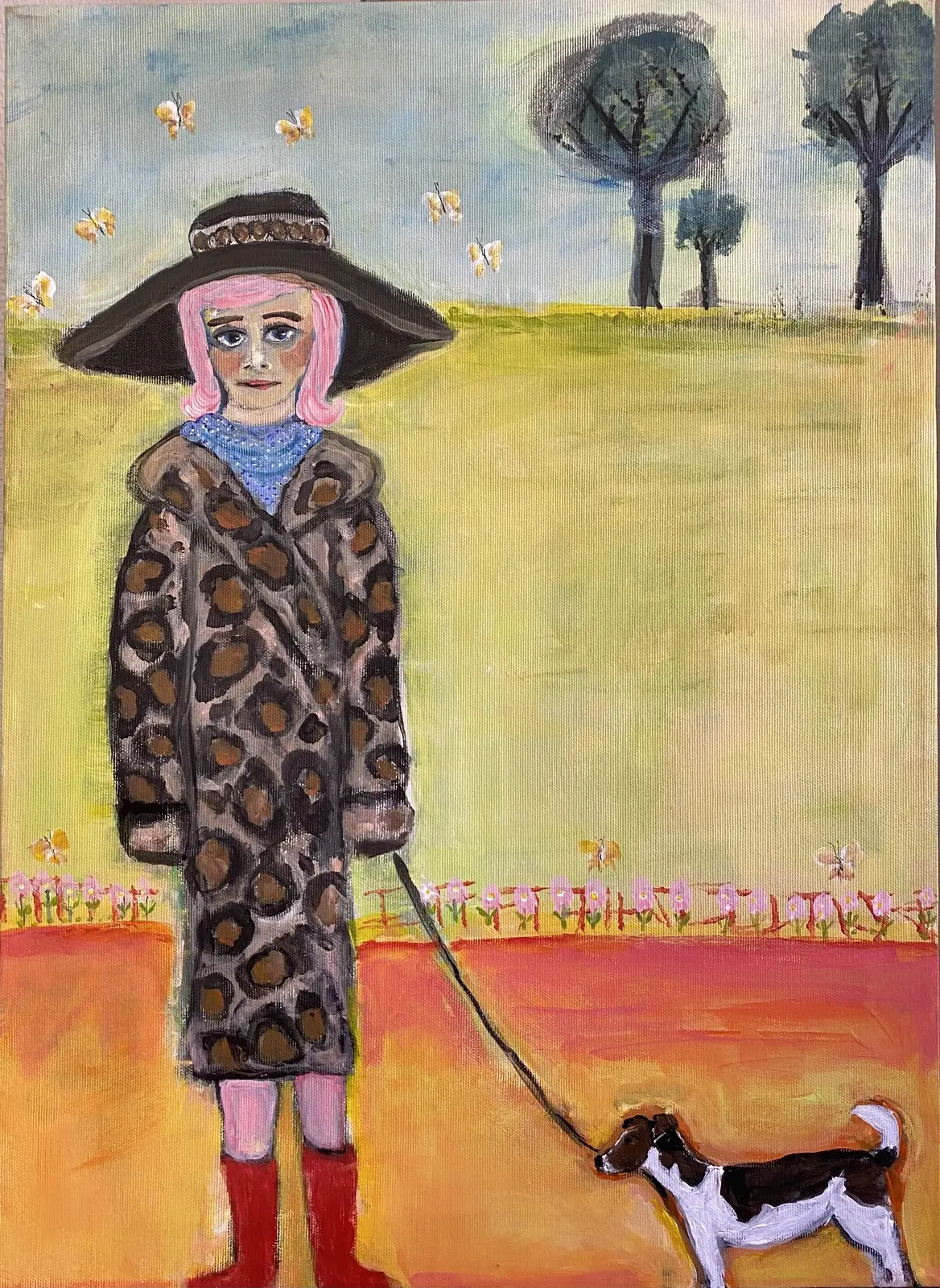 Akrylmålning Svettas in våren av Karina Sommarström