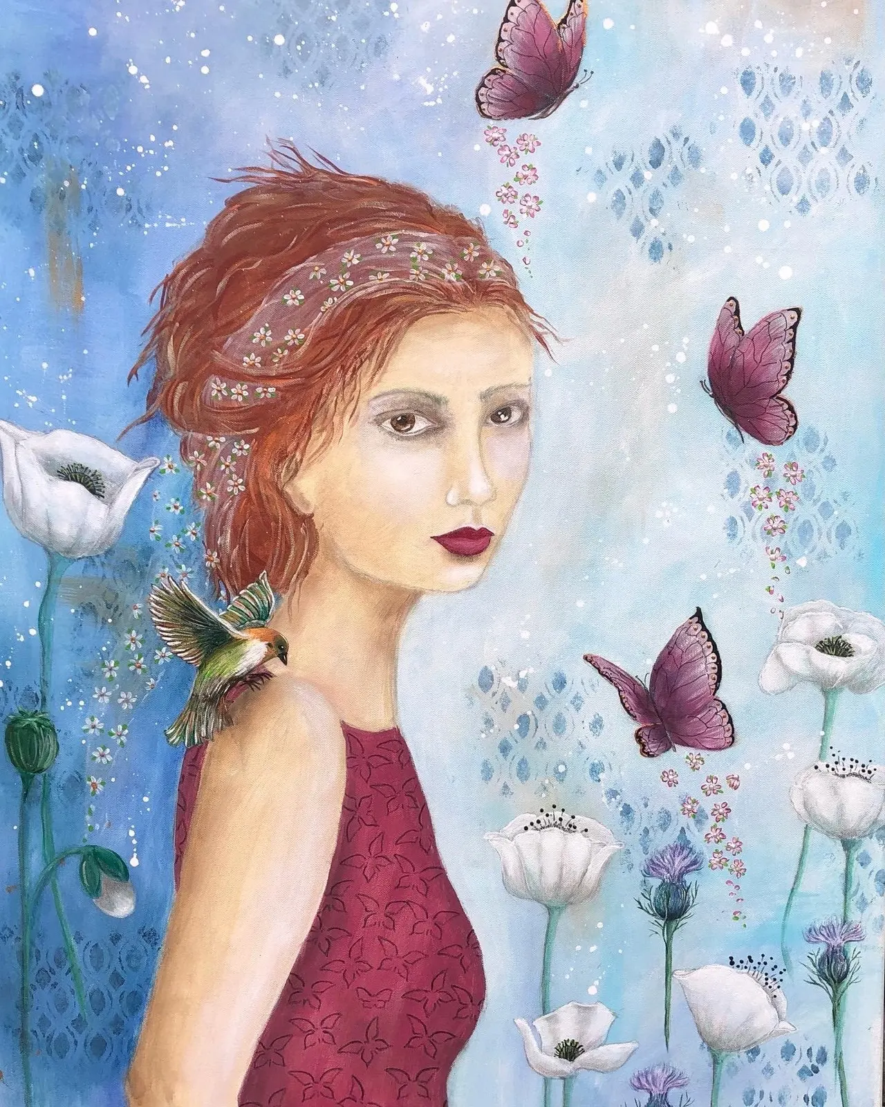 Akrylmålning av Carina Stjernfeldt