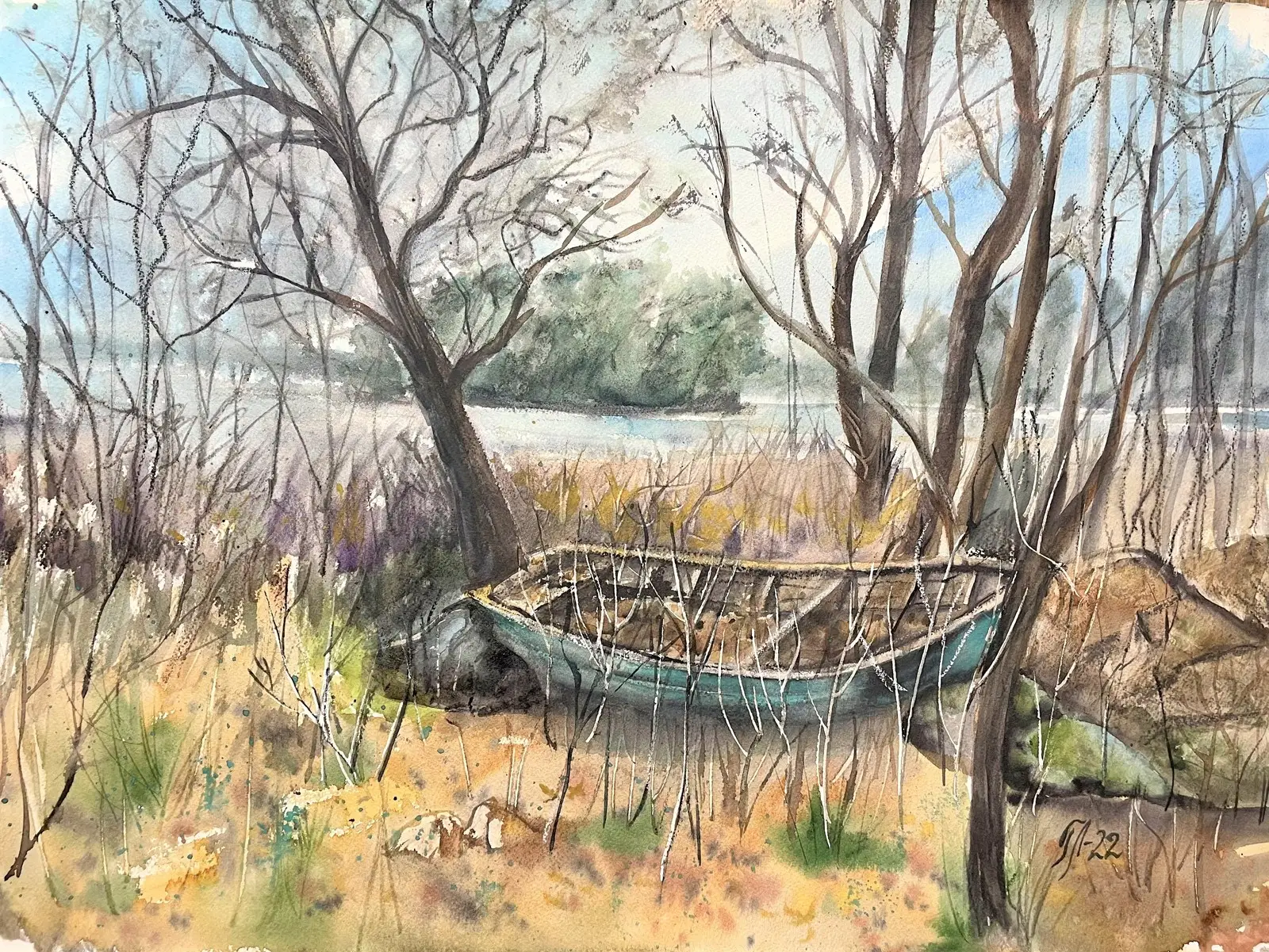 Akvarell Bortglömd av Tanya Lundmark