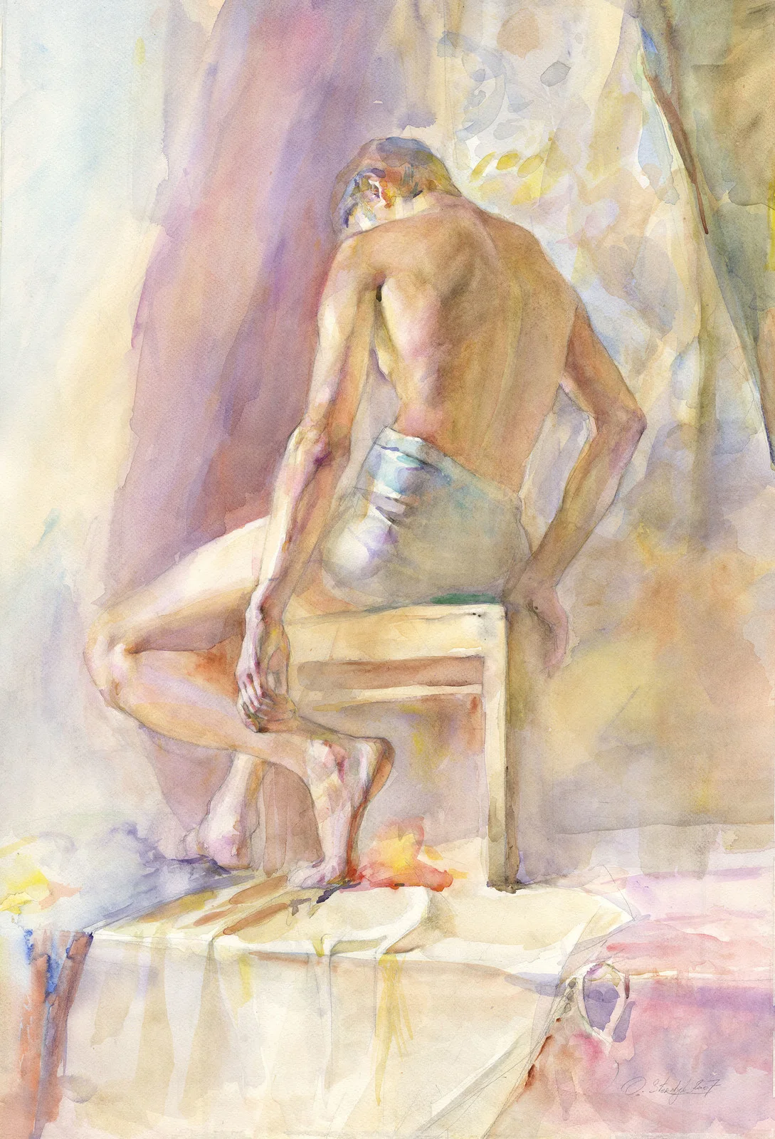 Akvarell av Olga Sternyk