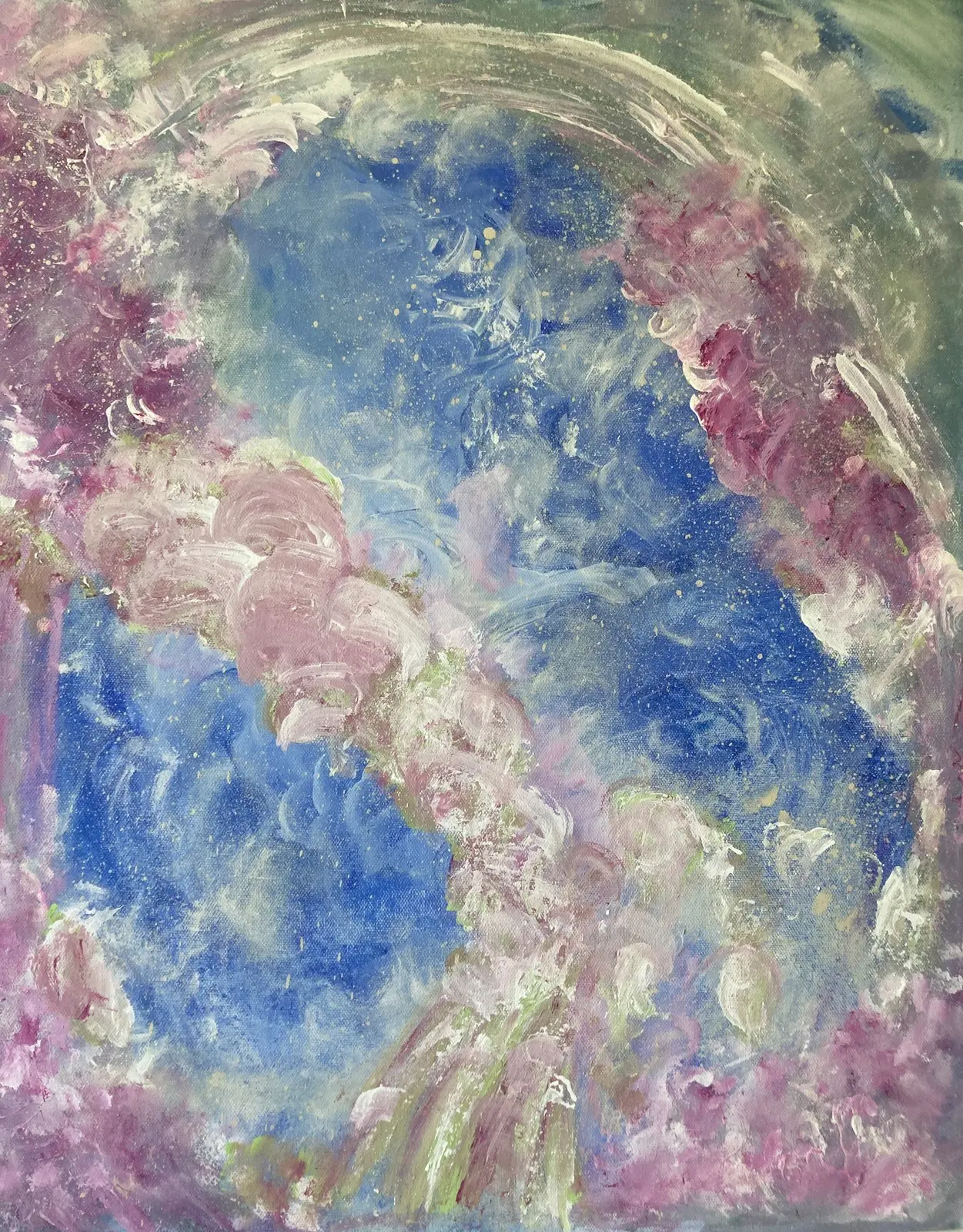 Akrylmålning Sjunde himlen av Anitas Art/Anita Nyberg
