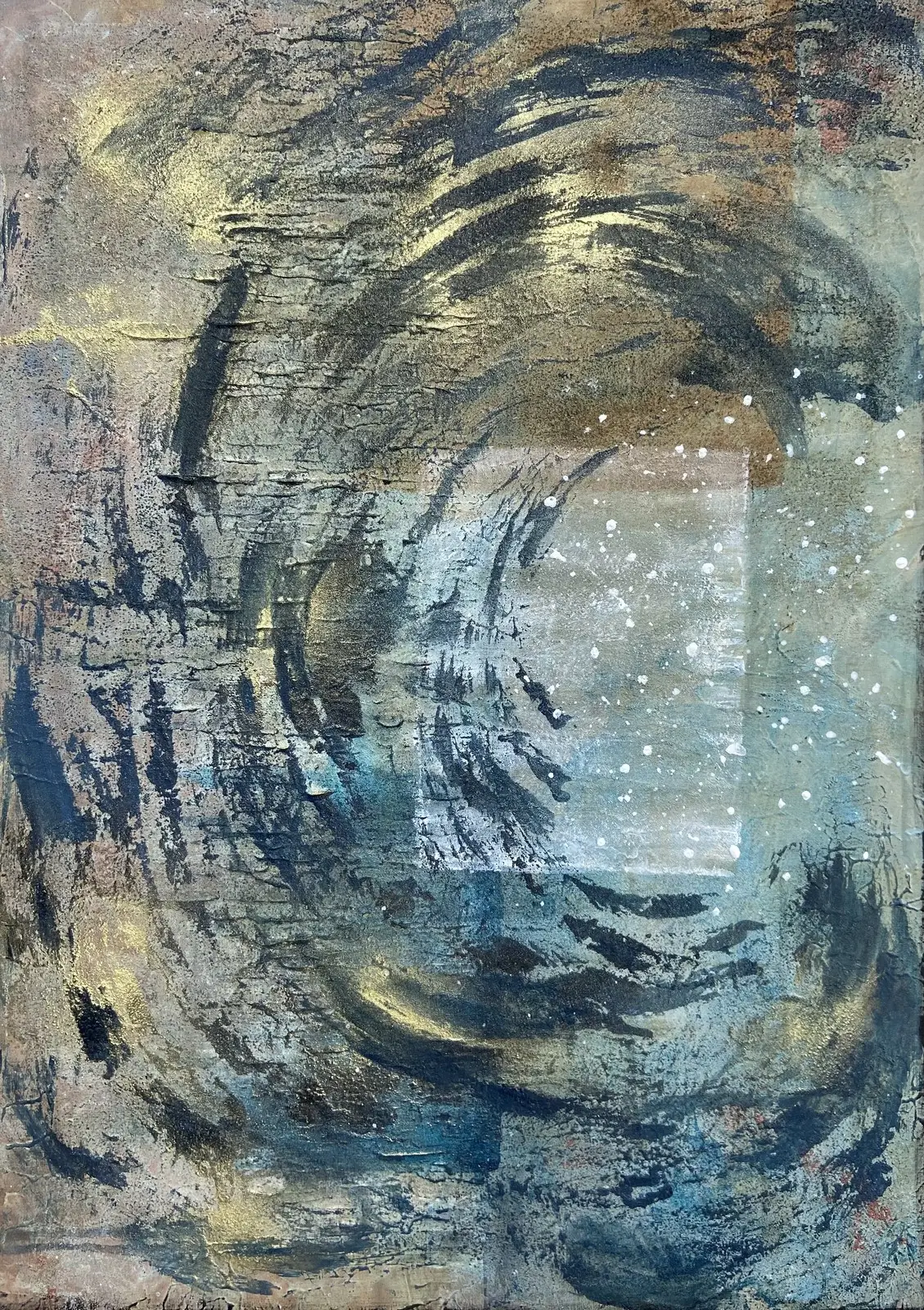 Akrylmålning Swirl av Ninni Andersson