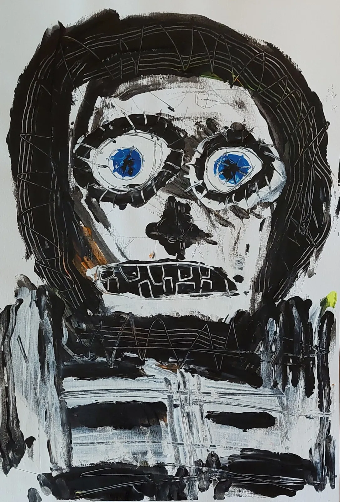 Akrylmålning Andra tvillingen (icke enäggs) av Mikael Jonsson