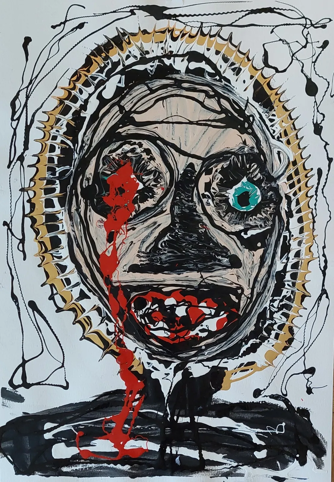 Akrylmålning Synfel av Mikael Jonsson