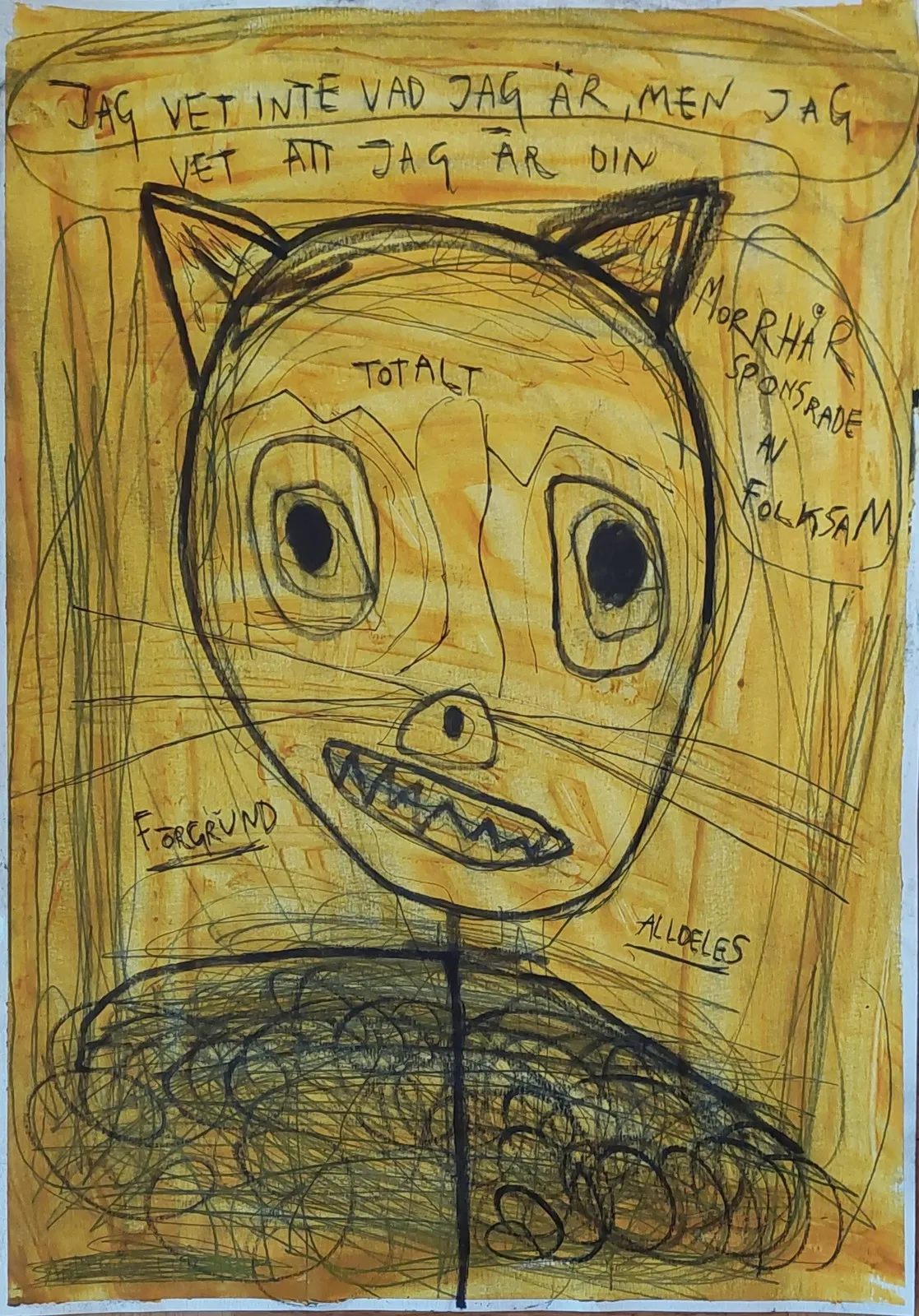 Jag vet inte vad jag är men jag vet att jag är din (morrhår sponsrade av Folksam) av Mikael Jonsson