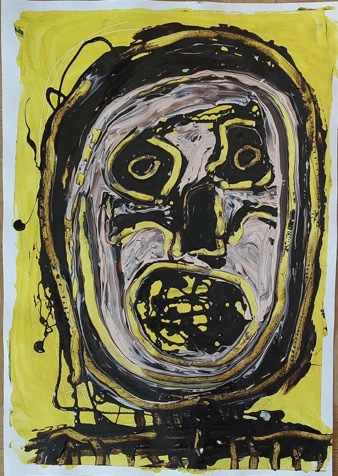 Akrylmålning av Mikael Jonsson