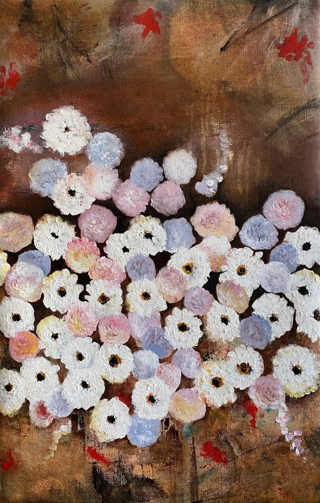 Akrylmålning Romans av Liane Åsberg