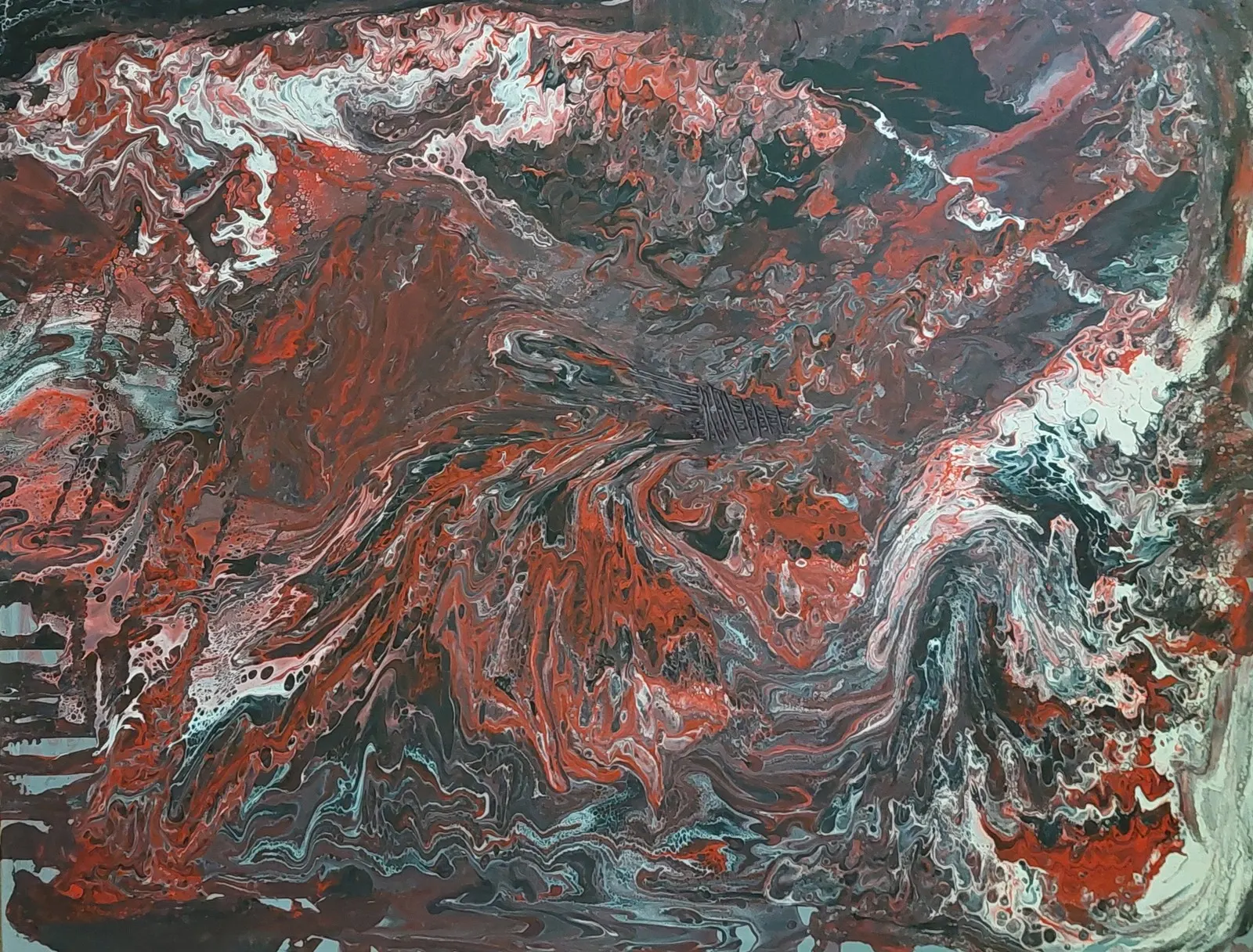 Akrylmålning av Mikael Jonsson