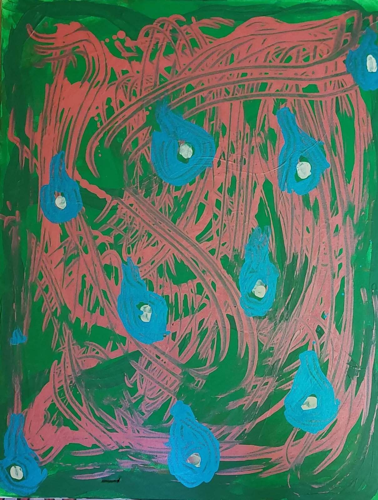 Akrylmålning av Mikael Jonsson