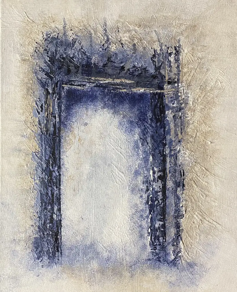 Akrylmålning The gate av Marie Bjerkenfors