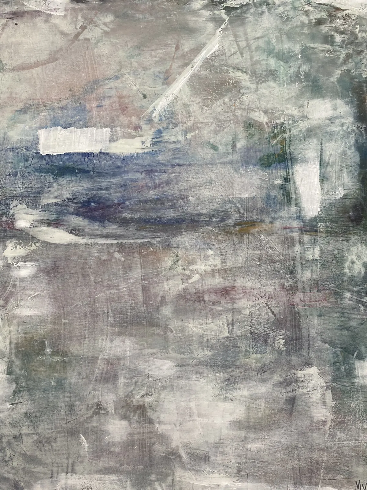 Akrylmålning Bortom av Yvonne Hammarström