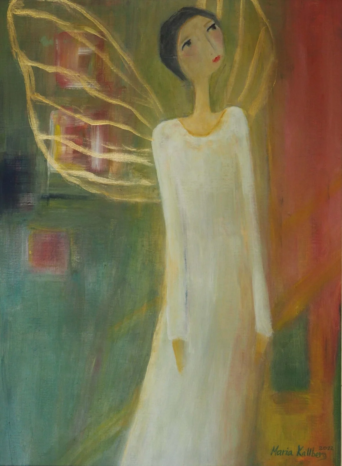 Akrylmålning Min ängel av Maria Källberg