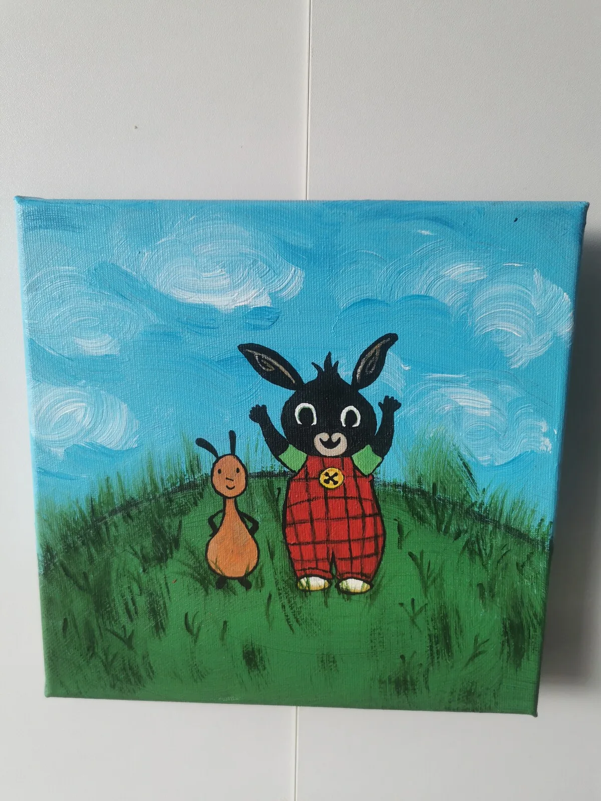 Akrylmålning Bing av Åsa Edetun