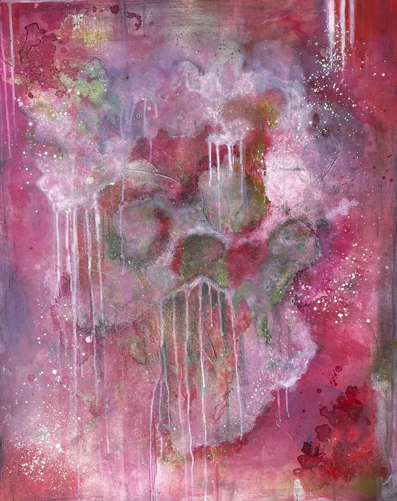 Akrylmålning Dig up her bones av Malin Bengtsson