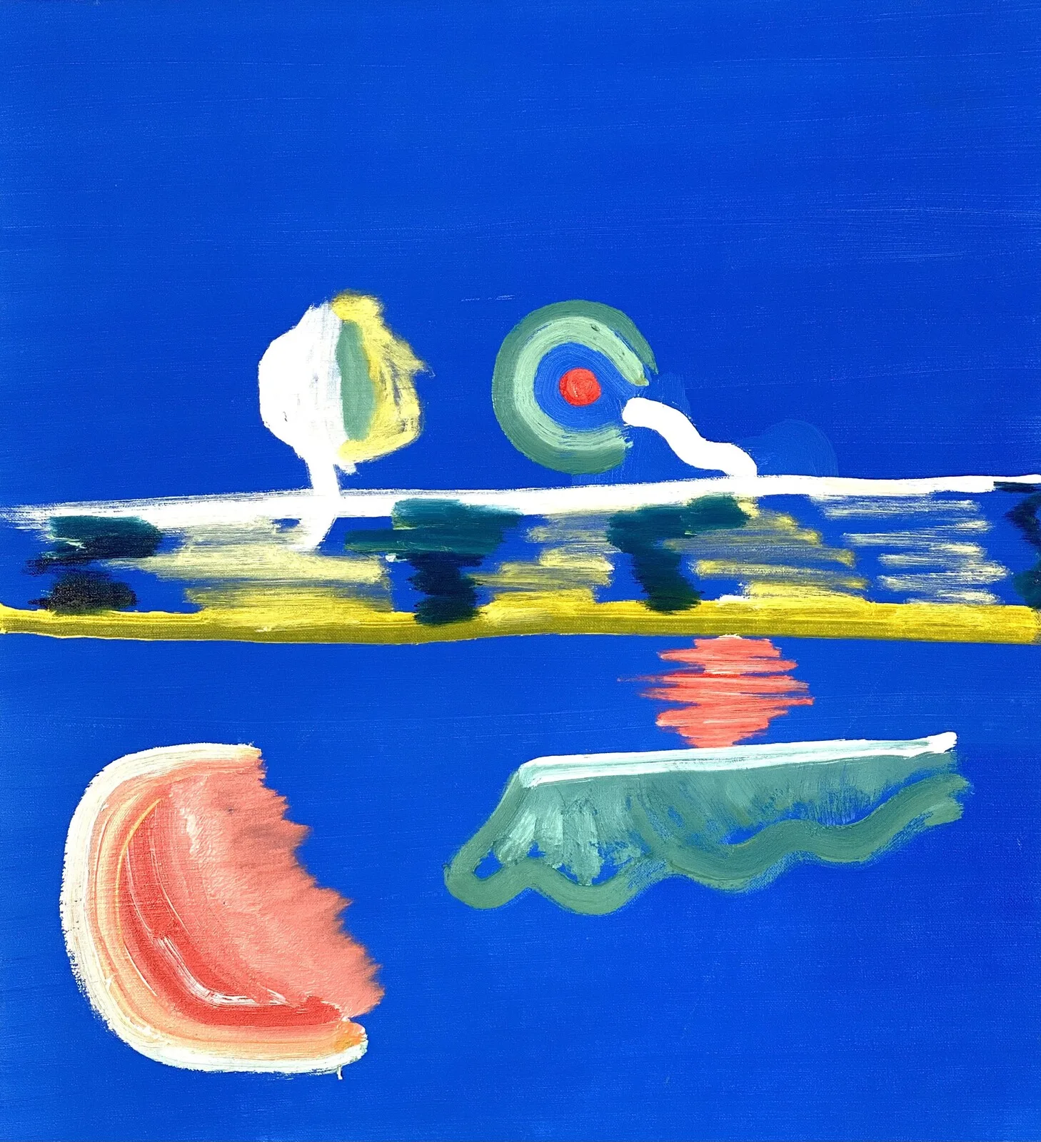 Oljemålning Blå av David Holmer