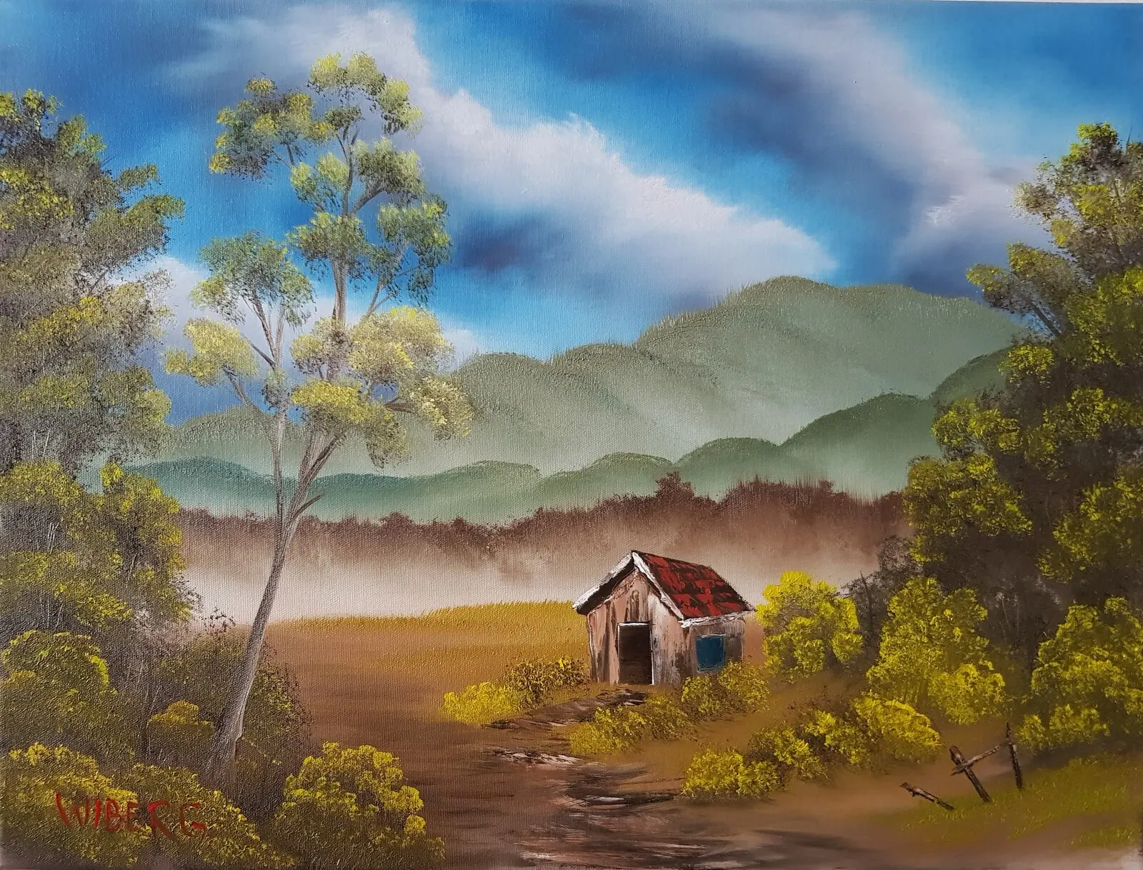 Oljemålning 9.10. Country Charm av Anders Wiberg