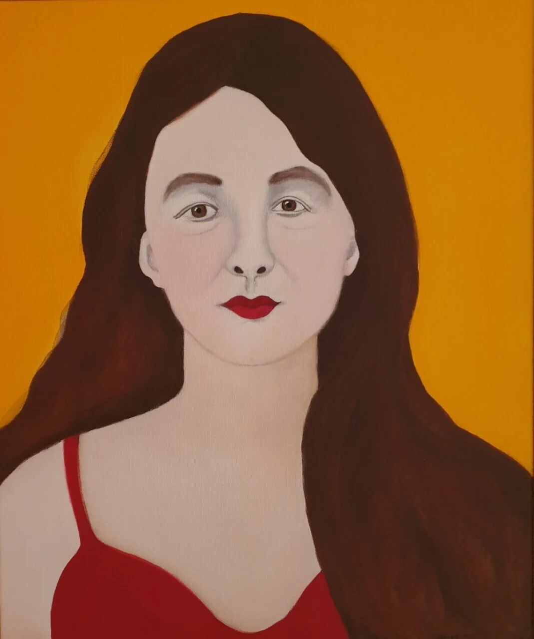 Oljemålning Georgia on my mind av Harriet Revell
