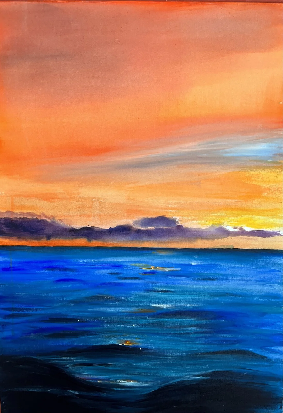 Akrylmålning Hav av Lena Sloth