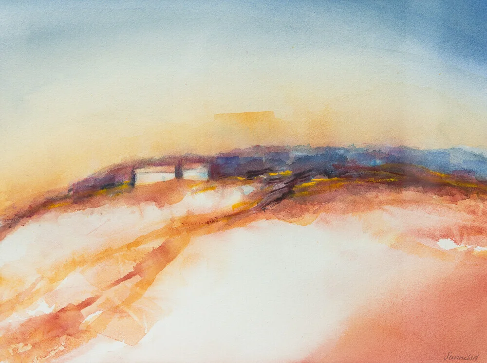 Akvarell Summer Light II / Lumière d'été II av Linn Sunnelid