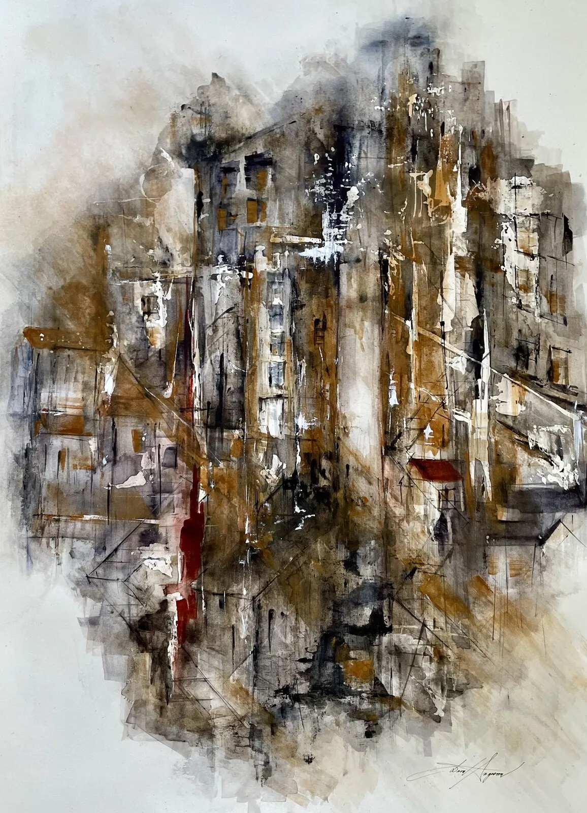 Akvarell Know you wait av Dana Ingesson