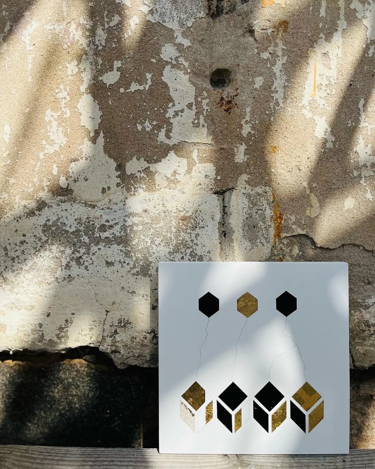 Akrylmålning Hexagon av Bella / Art & Dsign By B .S.Ursing