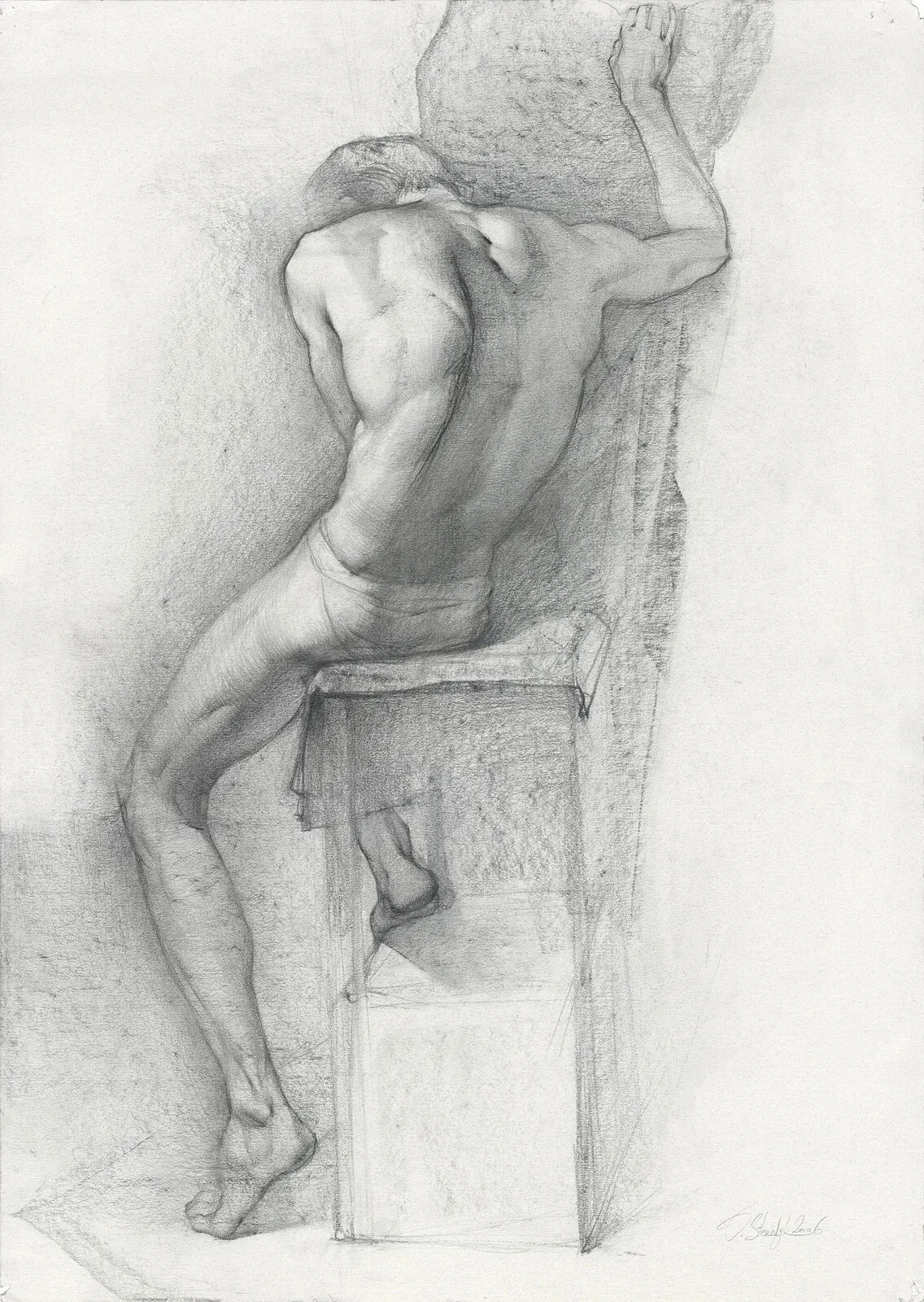 Mannen som sitter - 1 av Olga Sternyk