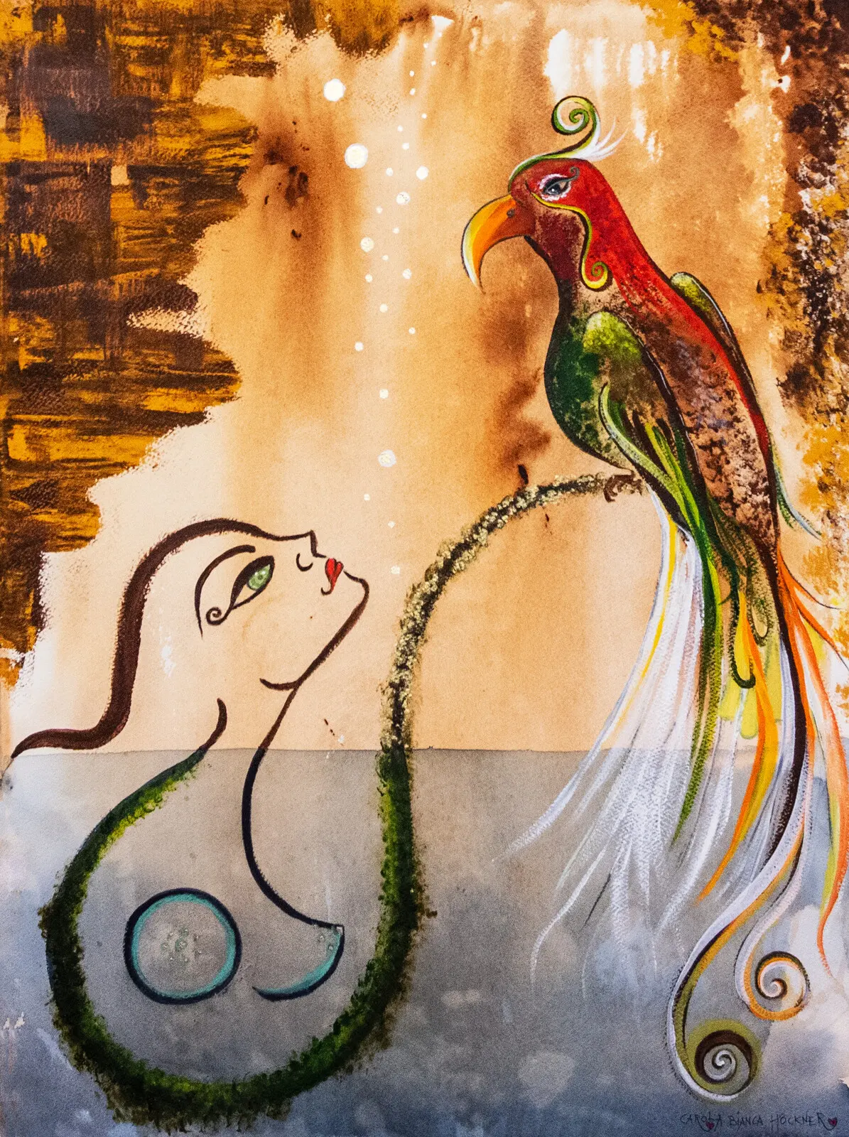 Vattnet Stiger av Carol A Bianca Art