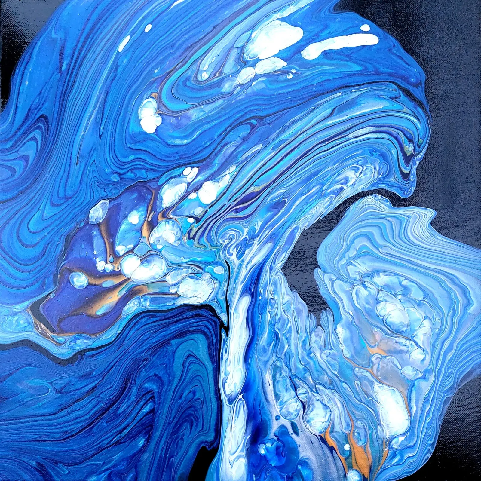 Akrylmålning Primordial Soup av Johannes Hagemann