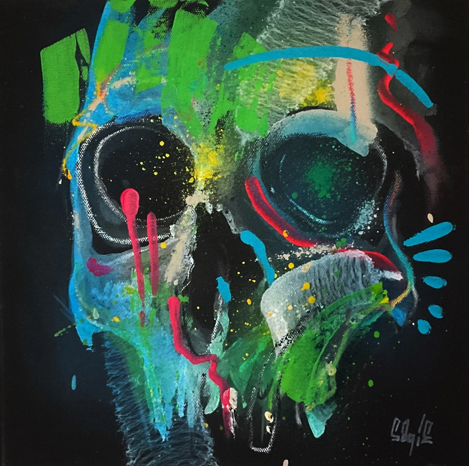 Abstrakt skull av Christofer "Sagie" Siwertz-Svedjeby