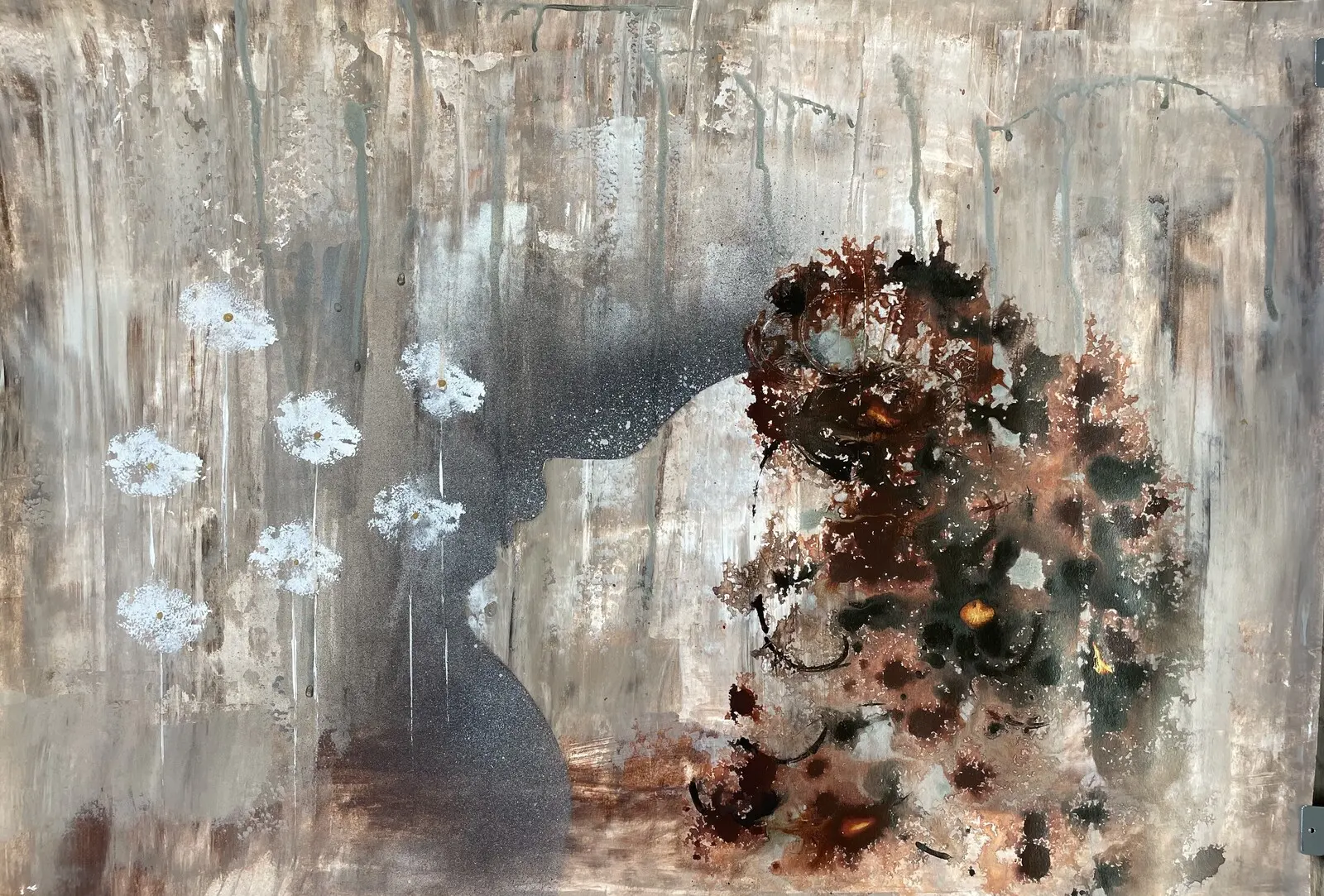 Akrylmålning En doft av höst av Art By Lycke / Ann-Sofie Lycke