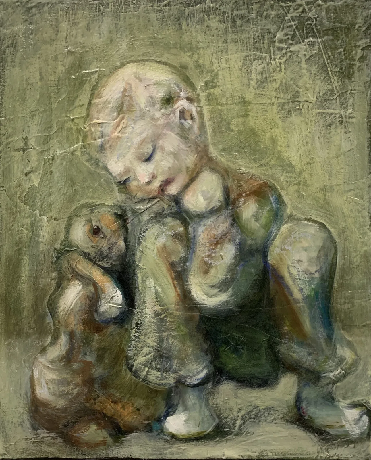 Akrylmålning Du är min finaste stund av Evalena Elk Karlsson