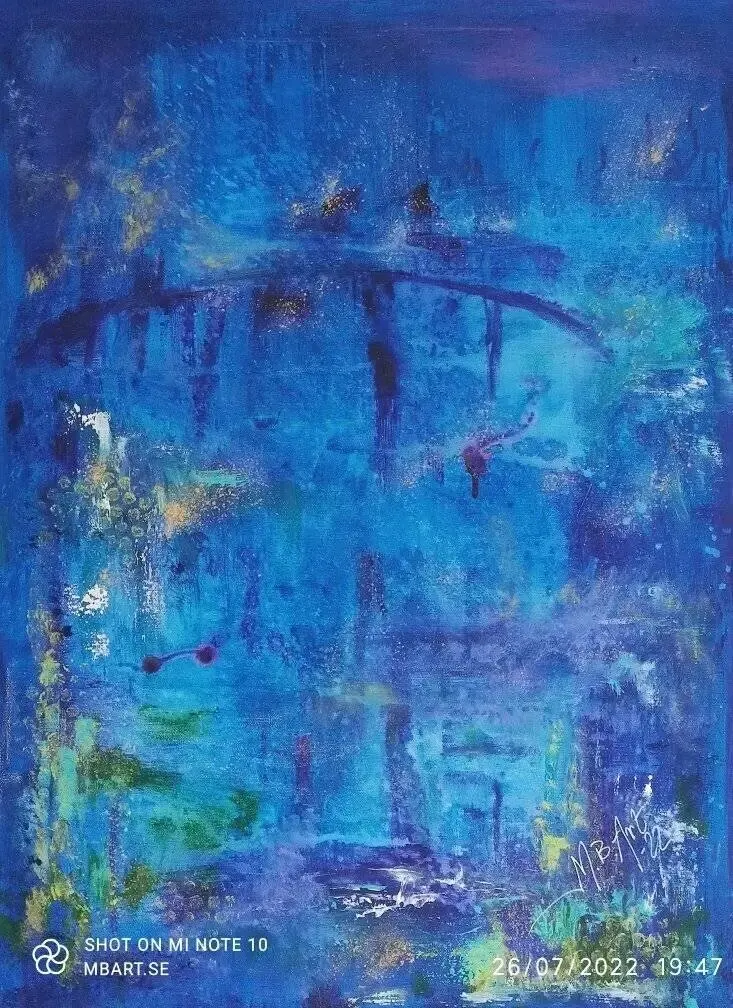 Akrylmålning Mystik av Marie Bergwall