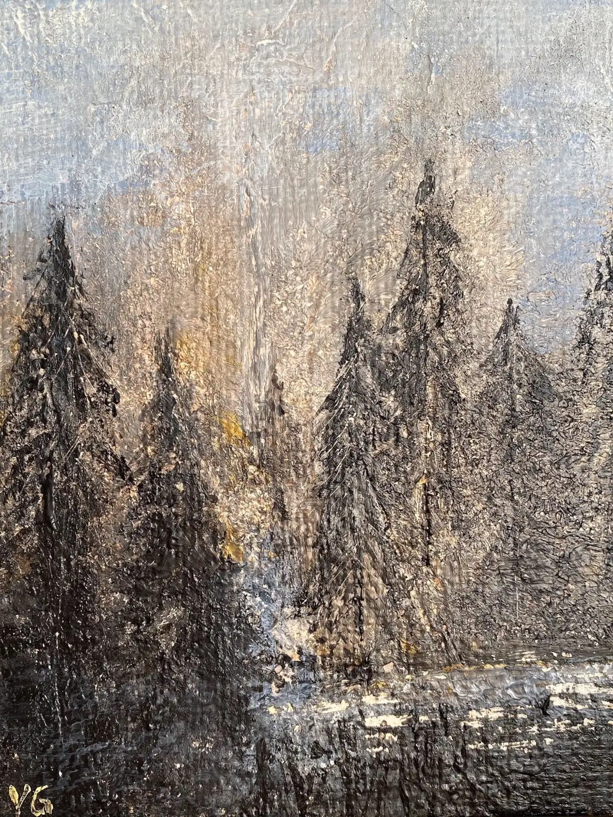 Akrylmålning Utan titel av Ylwa Garwner