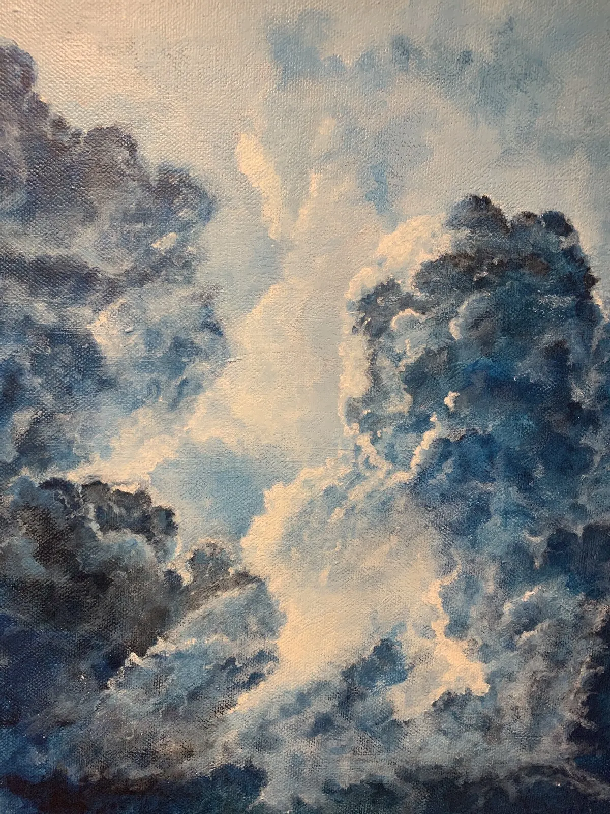 Akrylmålning Cloudscape no 8 av Hanna Sandberg